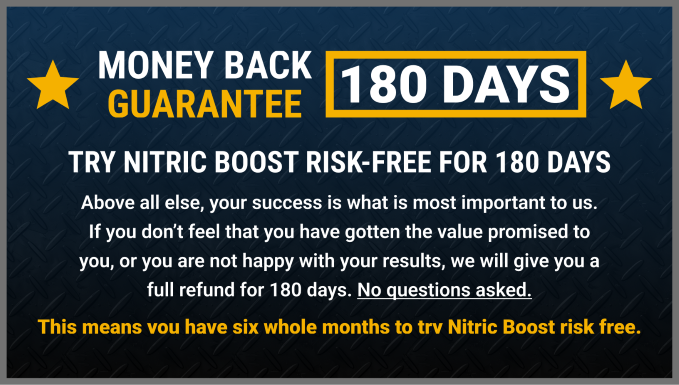 Nitric Boost Ultra money back gurantee